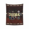 Terrifying Halloween Roblox DOORS Horror Printed Wall Tapestry Cool Kiddo 60