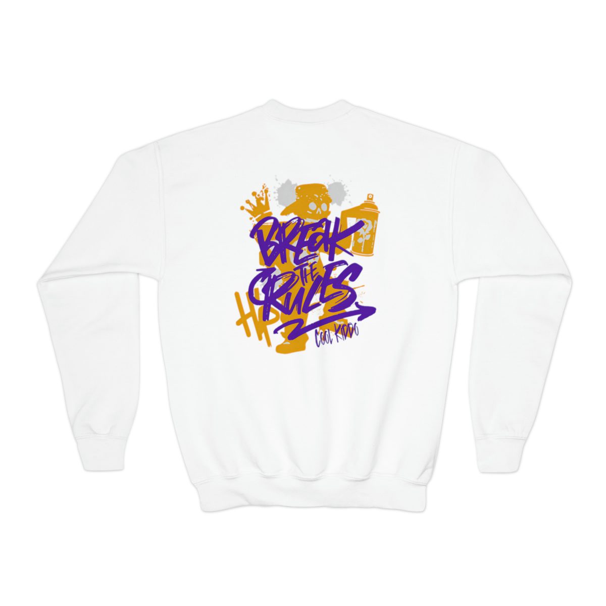 Break The Rules Youth Crewneck Sweatshirt Cool Kiddo 24