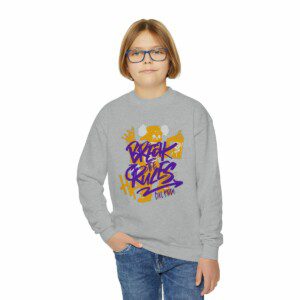 Break The Rules Youth Crewneck Sweatshirt Cool Kiddo