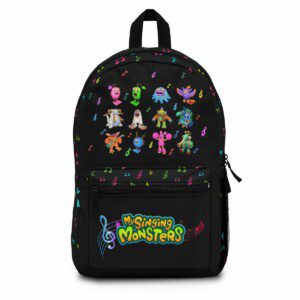 My Singing Monsters Backpack Funny and Colorful Characters Black Background Cool Kiddo