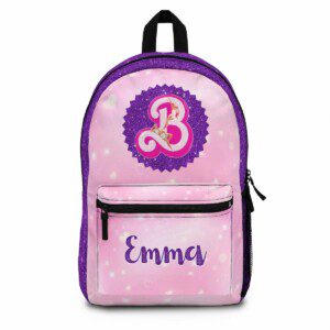 Barbie Movie 2023 Sparkle: Customizable Barbie Pink and Purple Backpack Cool Kiddo