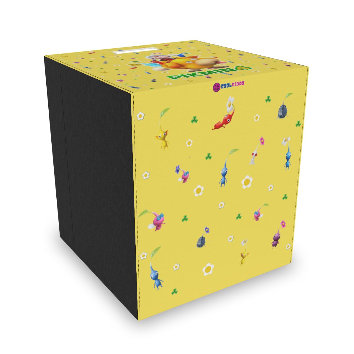 Pikmin 4 Customizable Name Yellow Felt Storage Box (single box) Cool Kiddo 16