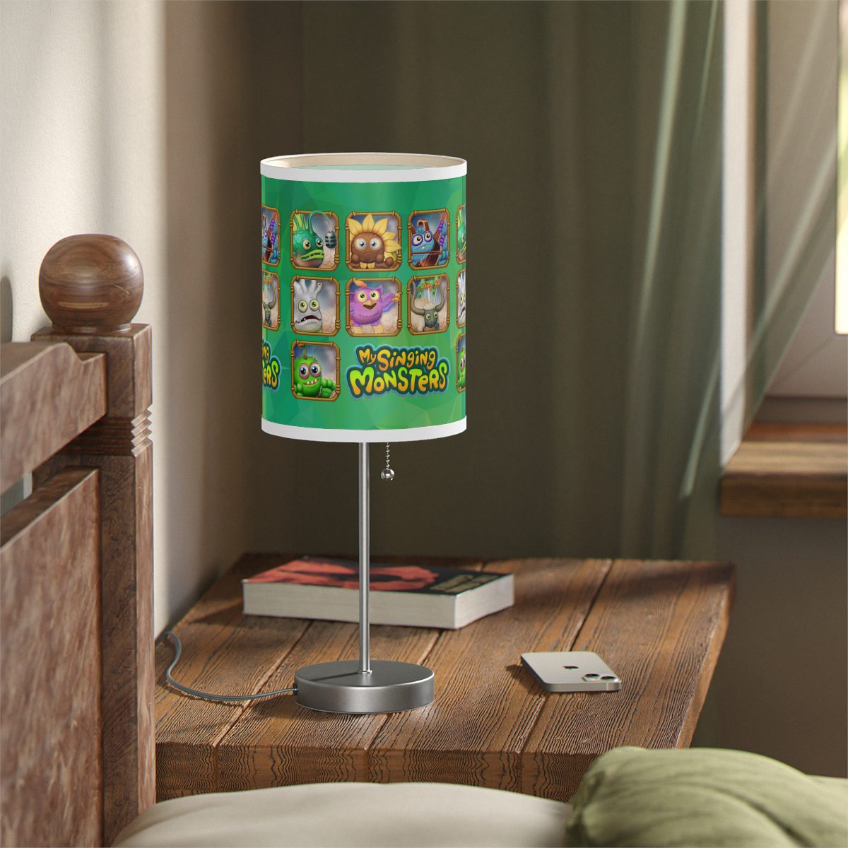 My Singing Monsters Green Lamp with characters