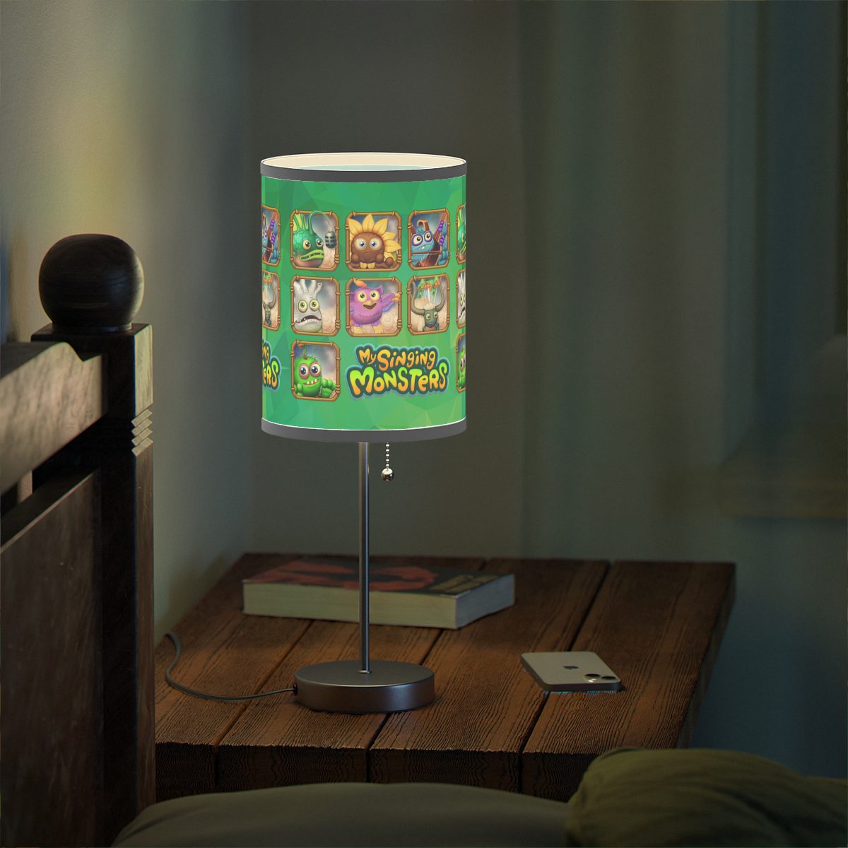 My Singing Monsters Green Lamp with characters Cool Kiddo 32