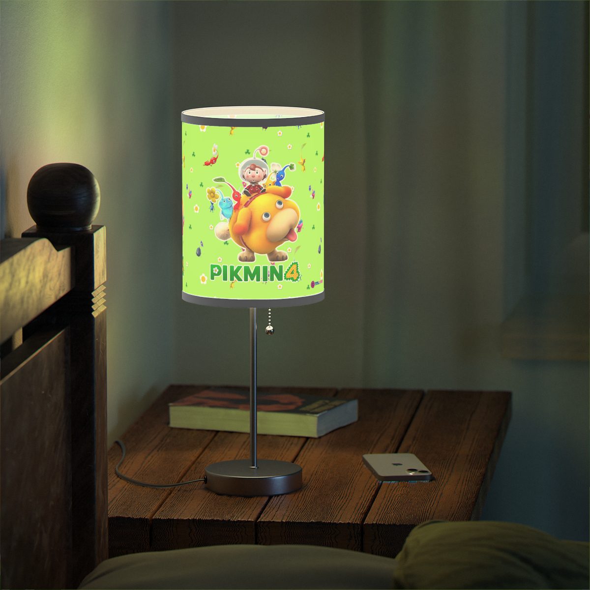 Pikmin 4 videogame Green Lamp on a Stand Cool Kiddo 32