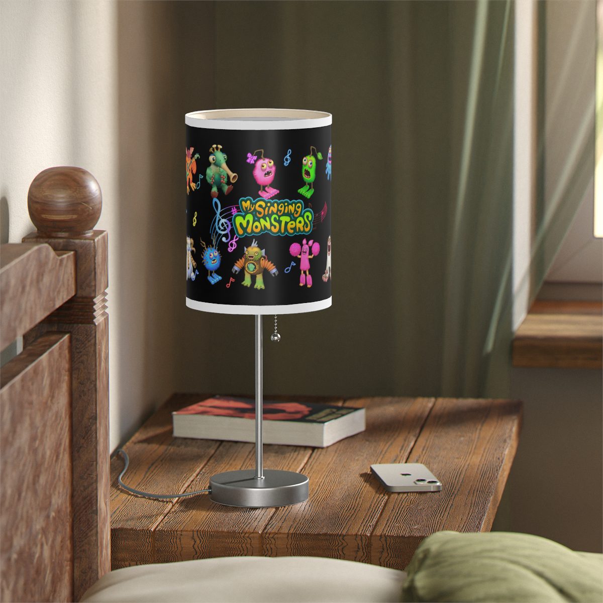 My Singing Monsters Black Lamp with Colorful Characters Cool Kiddo 30