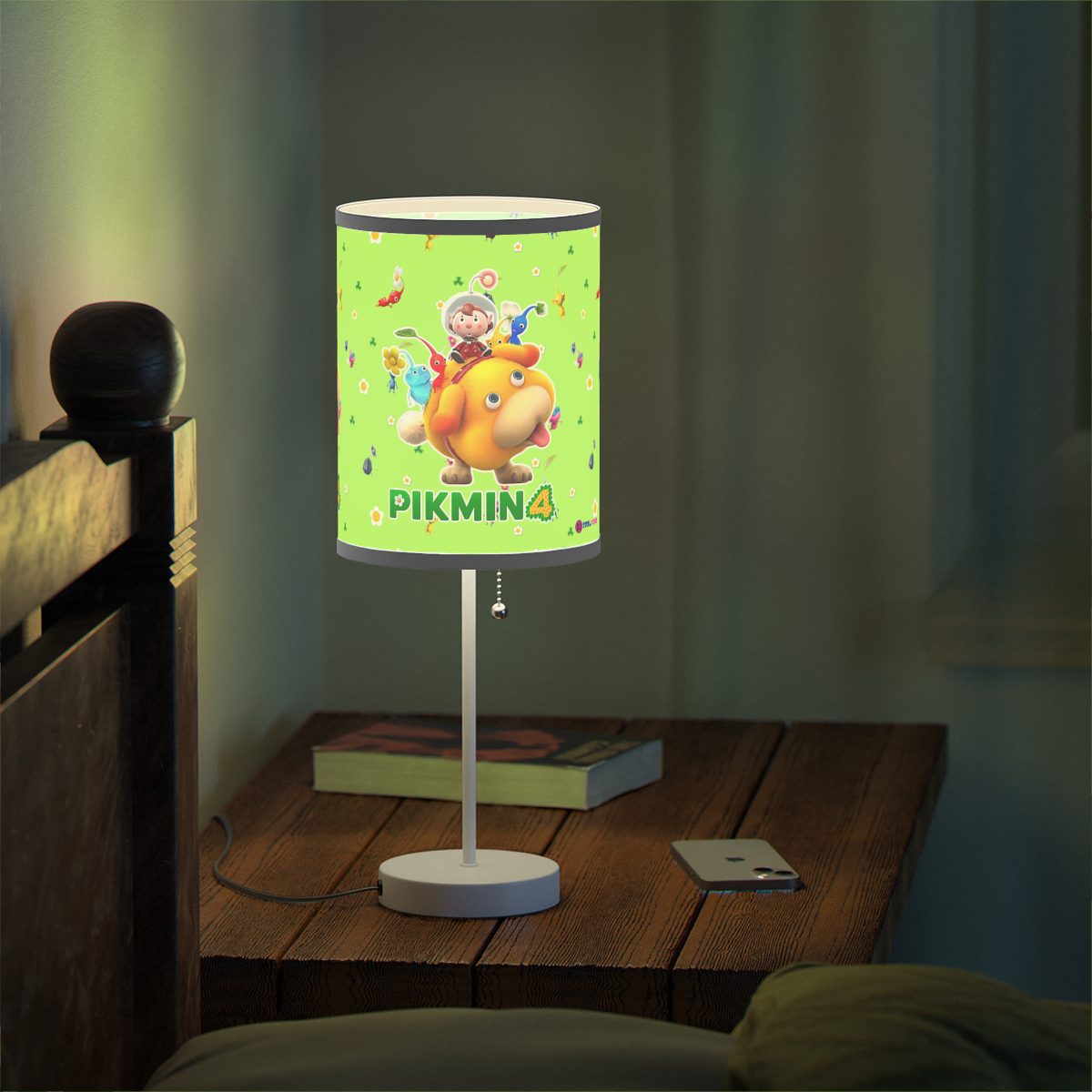 Pikmin 4 videogame Green Lamp on a Stand Cool Kiddo 20