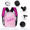 Book Bag Customizable Name Barbie Pink and Fuchsia Backpack