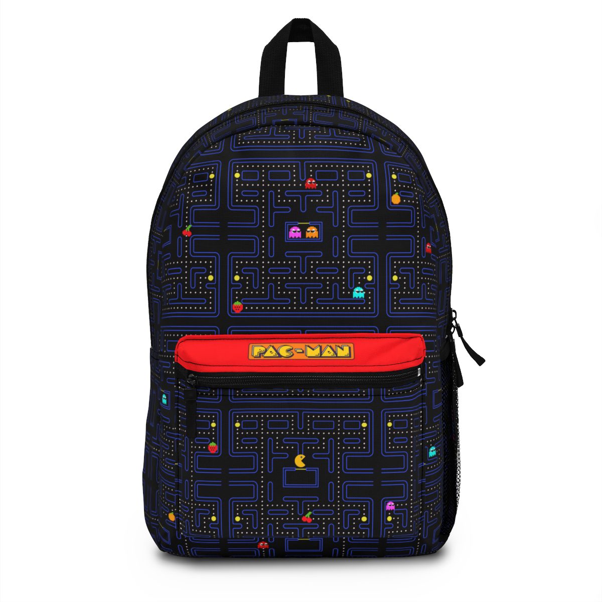 Pac-Man Retro Videogame Black Backpack Lightweight Waterproof Adjustable Straps Cool Kiddo 10