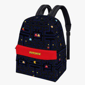 Pac-Man Retro Videogame Black Backpack Cool Kiddo 10