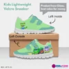 Customizable Name Gecko’s Garage Kids Velcro Shoes, Green Cool Kiddo 38