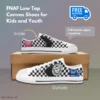 Five Nights at Freddy’s Chess pattern Low-Top Sneakers – FNAF Shoes with Freddy’s Pizza Logo, Cupcake and Bonnie, For Kids and Youth Cool Kiddo 26