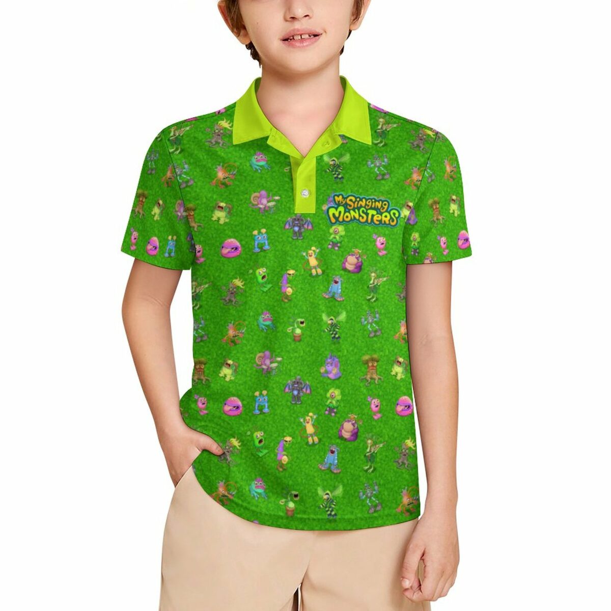 My Singing Monsters POLO for Kids J62T (All-Over Printing) Cool Kiddo 10