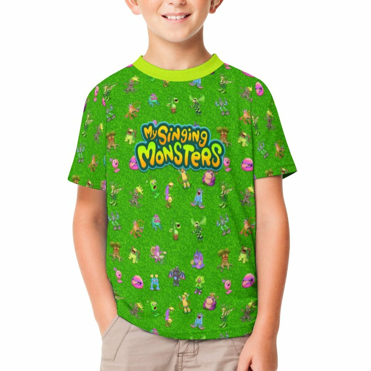 My Singing Monsters Short Sleeve Kid’s T-Shirt ET (All-Over Printing) Cool Kiddo 10