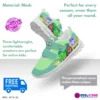 Customizable Name Gecko’s Garage Kids Velcro Shoes, Green Cool Kiddo 36