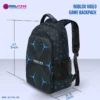 Roblox Inspired Geometric Black Backpack – Video Game Print Cool Kiddo 30