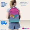 Wonder Woman Inspired Superhero Backpack – Multi-Compartment Cool Kiddo 32