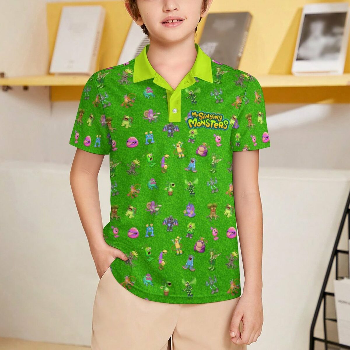 My Singing Monsters POLO for Kids J62T (All-Over Printing) Cool Kiddo 12