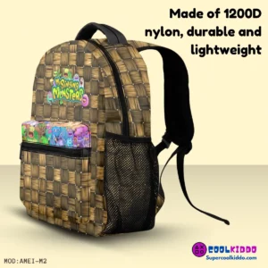 Eye Catching and Fun My Singing Monsters Casual Backpack Cool Kiddo 10