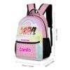 Personalized Name, Pink Roblox Girls Backpack with Avatars Characters on front Cool Kiddo 28
