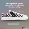 Five Nights at Freddy’s Chess pattern Low-Top Sneakers – FNAF Shoes with Freddy’s Pizza Logo, Cupcake and Bonnie, For Kids and Youth Cool Kiddo 32