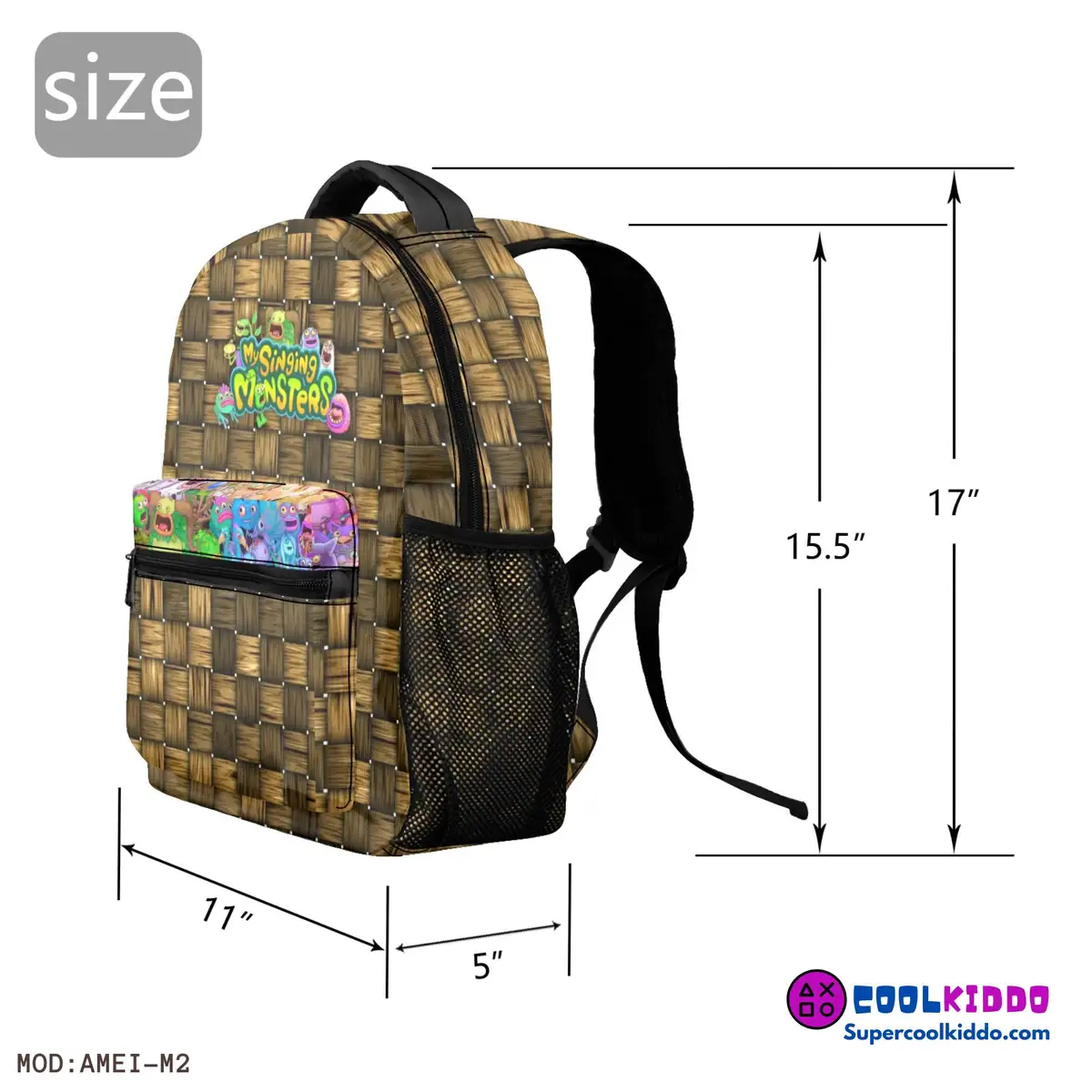 Eye Catching and Fun My Singing Monsters Casual Backpack Cool Kiddo 22