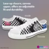 Five Nights at Freddy’s Chess pattern Low-Top Sneakers – FNAF Shoes with Freddy’s Pizza Logo, Cupcake and Bonnie, For Kids and Youth Cool Kiddo 30