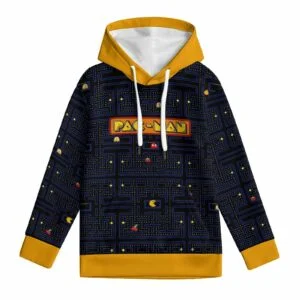 Pac-Man 160gsm Children’s Lightweight Pullover Hoodie Cool Kiddo