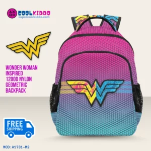 Wonder Woman Inspired Superhero Backpack – Multi-Compartment Cool Kiddo 10