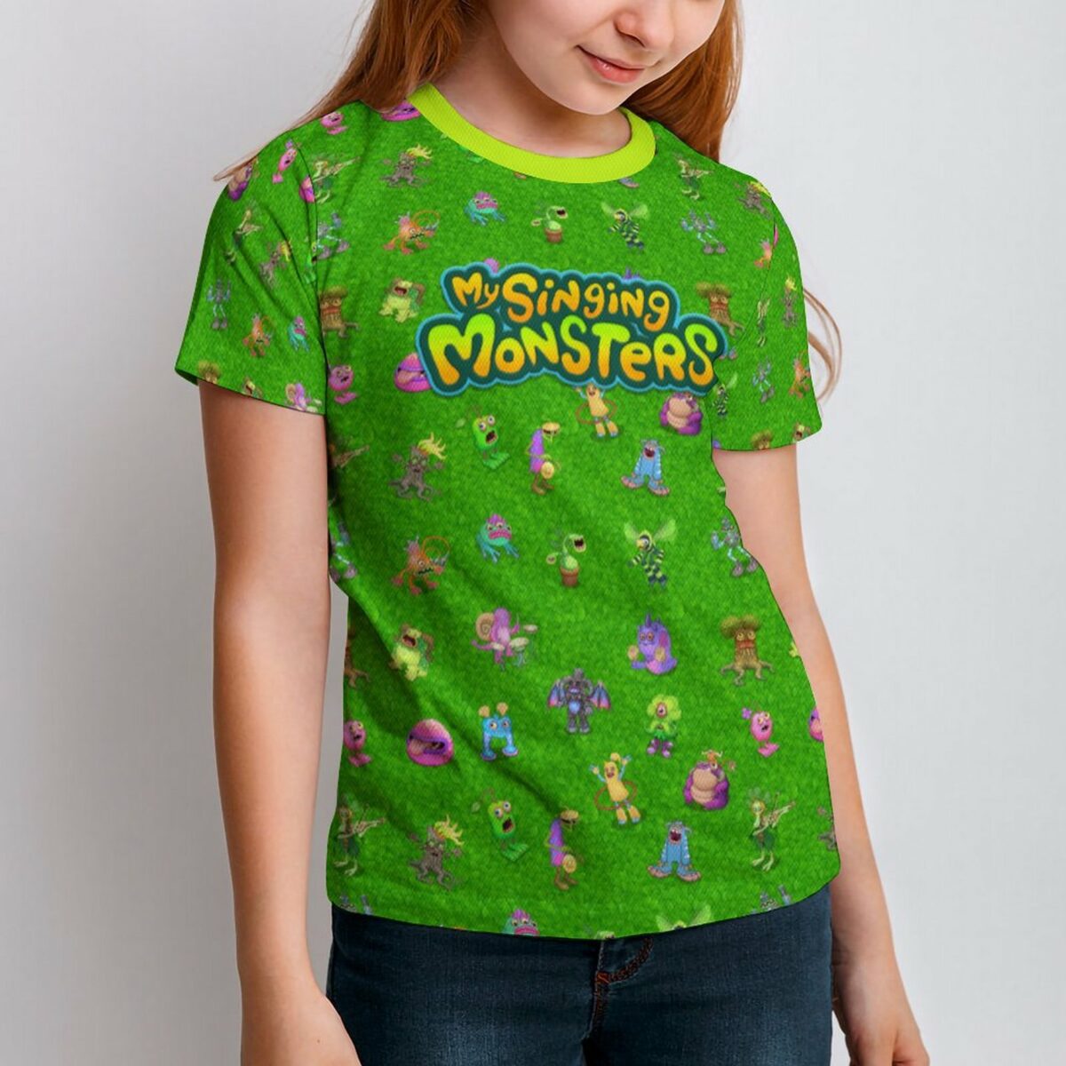 My Singing Monsters Short Sleeve Kid’s T-Shirt ET (All-Over Printing) Cool Kiddo 22