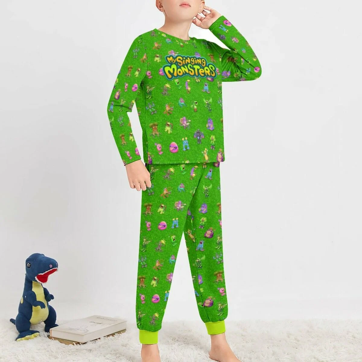 My Singing Monsters Long Sleeve Pajama Suit for Boy JTZ (All-Over Printing) Cool Kiddo 12