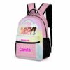 Personalized Name, Pink Roblox Girls Backpack with Avatars Characters on front Cool Kiddo 40