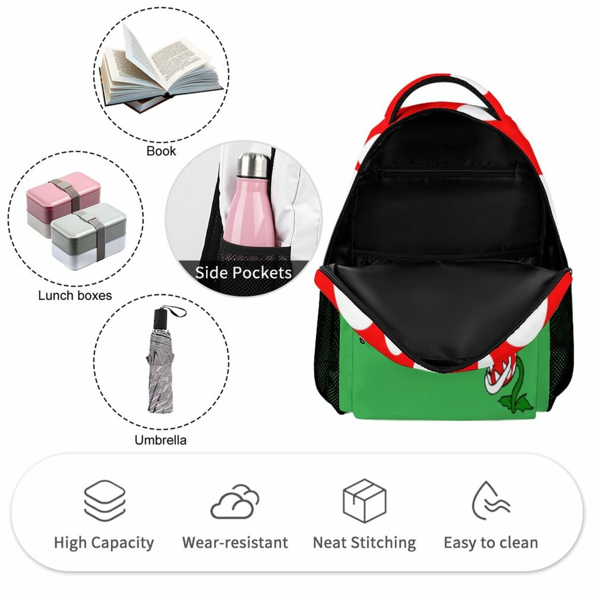 Mario's Piranha Plant Backpack