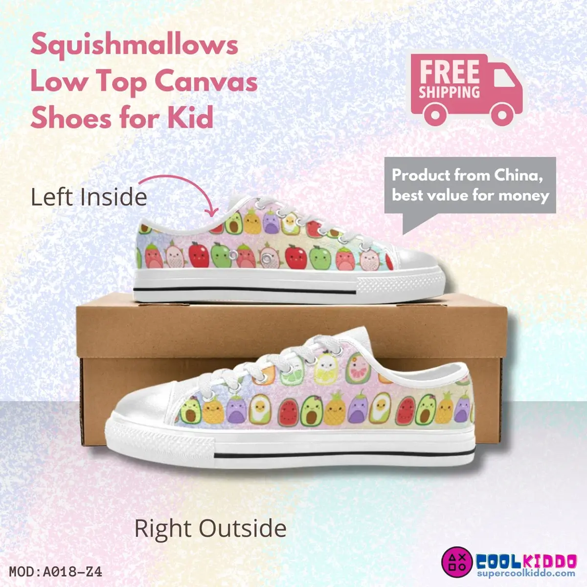 Squishmallow food shoes for kids squishmallow, Low top canvas shoes for kids Cool Kiddo 14
