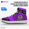 Five Nights at Freddy’s Security Breach Character High-Top Leather Black and Purple Shoes FNAF, 5NAF Cool Kiddo 32