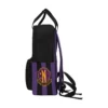 Wednesday Addams Uniform Inspired Black and Purple Backpack, Youth Book Bag for School, Nevermore Academy Rucksack Cool Kiddo 30