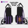 Wednesday Addams Uniform Inspired Black and Purple Backpack, Youth Book Bag for School, Nevermore Academy Rucksack Cool Kiddo 32