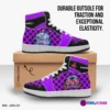 Five Nights at Freddy’s Security Breach Character High-Top Leather Black and Purple Shoes FNAF, 5NAF Cool Kiddo 40