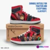 Personalized Name ROBLOX Characters High-Top Leather Black and Red Shoes, Jordans Style Sneakers Cool Kiddo 30