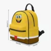Sponge Bob Face Little Backpack – Fun All-Over Print Leather Street Bag for Girls Cool Kiddo 40