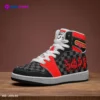 Five Nights at Freddy’s Inspired Character High-Top Kids Black and Red Leather Shoes, FNAF Jordans Style Sneakers Cool Kiddo 30
