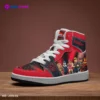 Personalized Name ROBLOX Characters High-Top Leather Black and Red Shoes, Jordans Style Sneakers Cool Kiddo 38