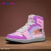 Customized Name ROBLOX Girls Characters High-Top Leather Pink Shoes for Kids, Jordans Style Sneakers Cool Kiddo 34