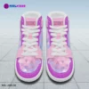 Customized Name ROBLOX Girls Characters High-Top Leather Pink Shoes for Kids, Jordans Style Sneakers Cool Kiddo 40