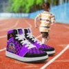 Five Nights at Freddy’s Security Breach Character High-Top Leather Black and Purple Shoes FNAF, 5NAF Cool Kiddo 48