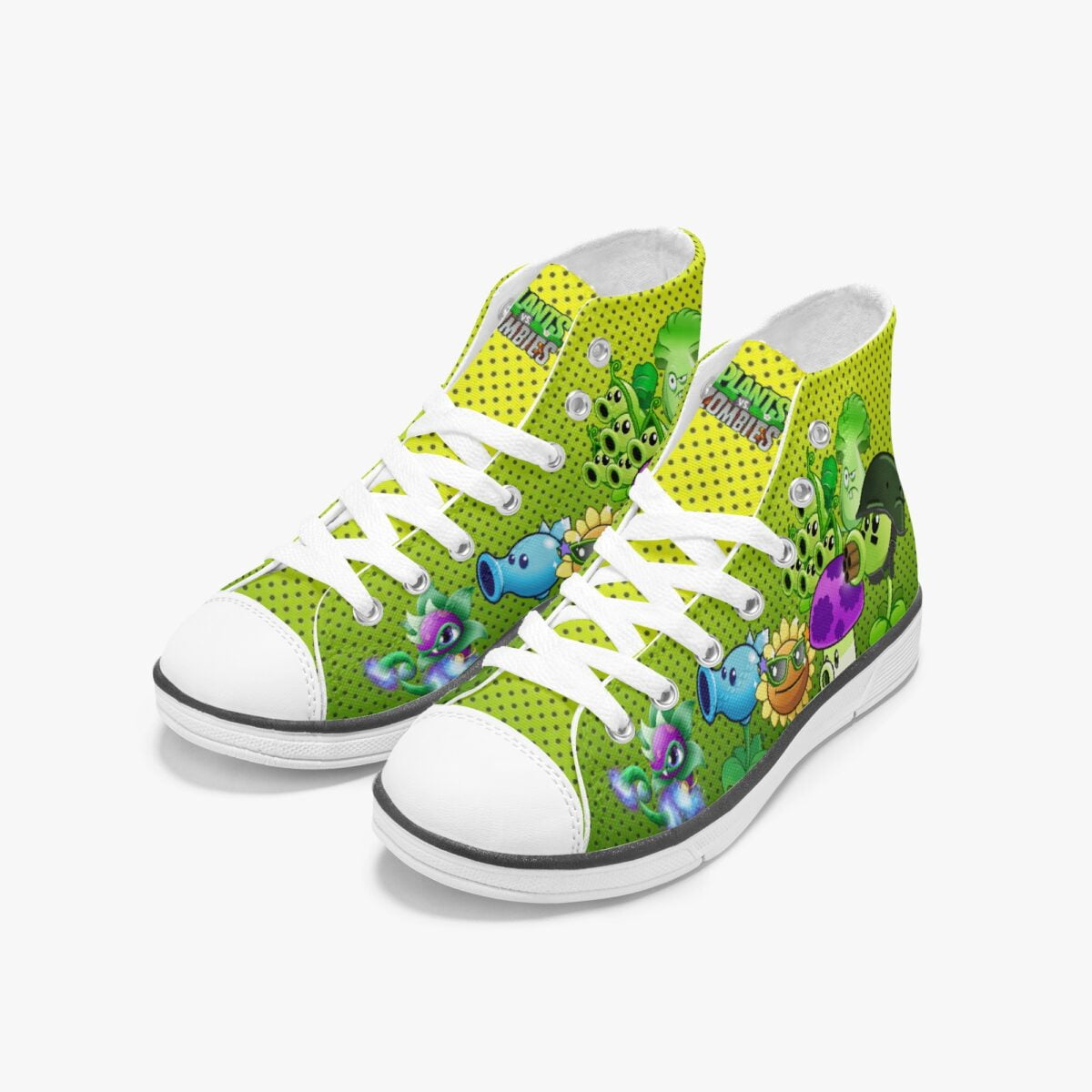 Plants vs Zombies Personalized High-Top Sneakers for Children Cool Kiddo 12