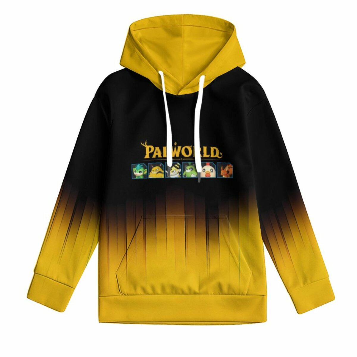 Palworld Black and Yellow 230gsm Hoodie for Kids (All-Over Printing) Cool Kiddo 10
