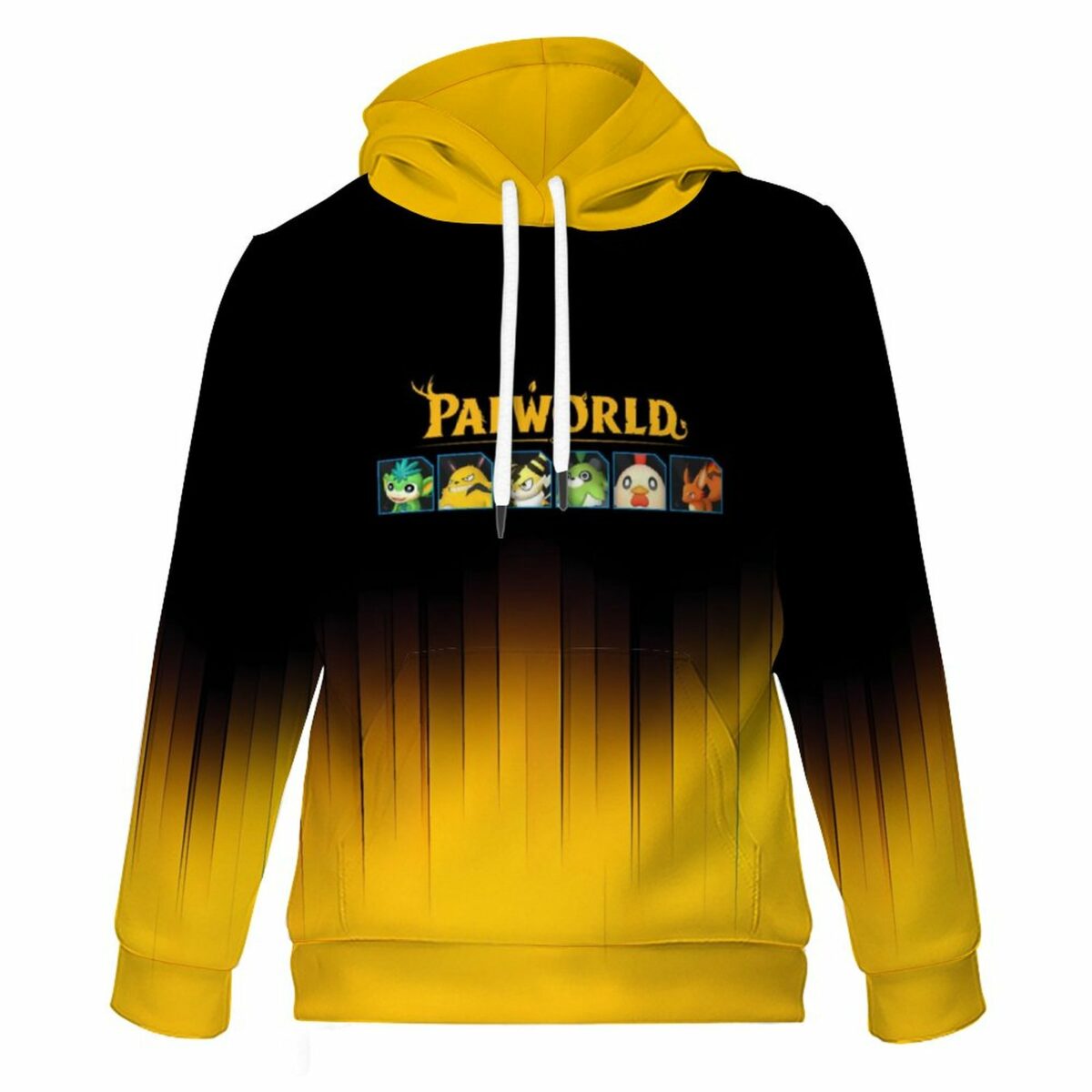 Palworld Black and Yellow 230gsm Hoodie for Kids (All-Over Printing) Cool Kiddo 14