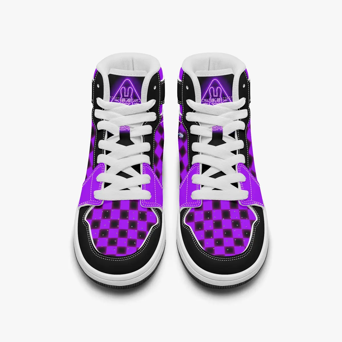 Five Nights at Freddy’s Security Breach Character High-Top Leather Black and Purple Shoes FNAF, 5NAF Cool Kiddo 16