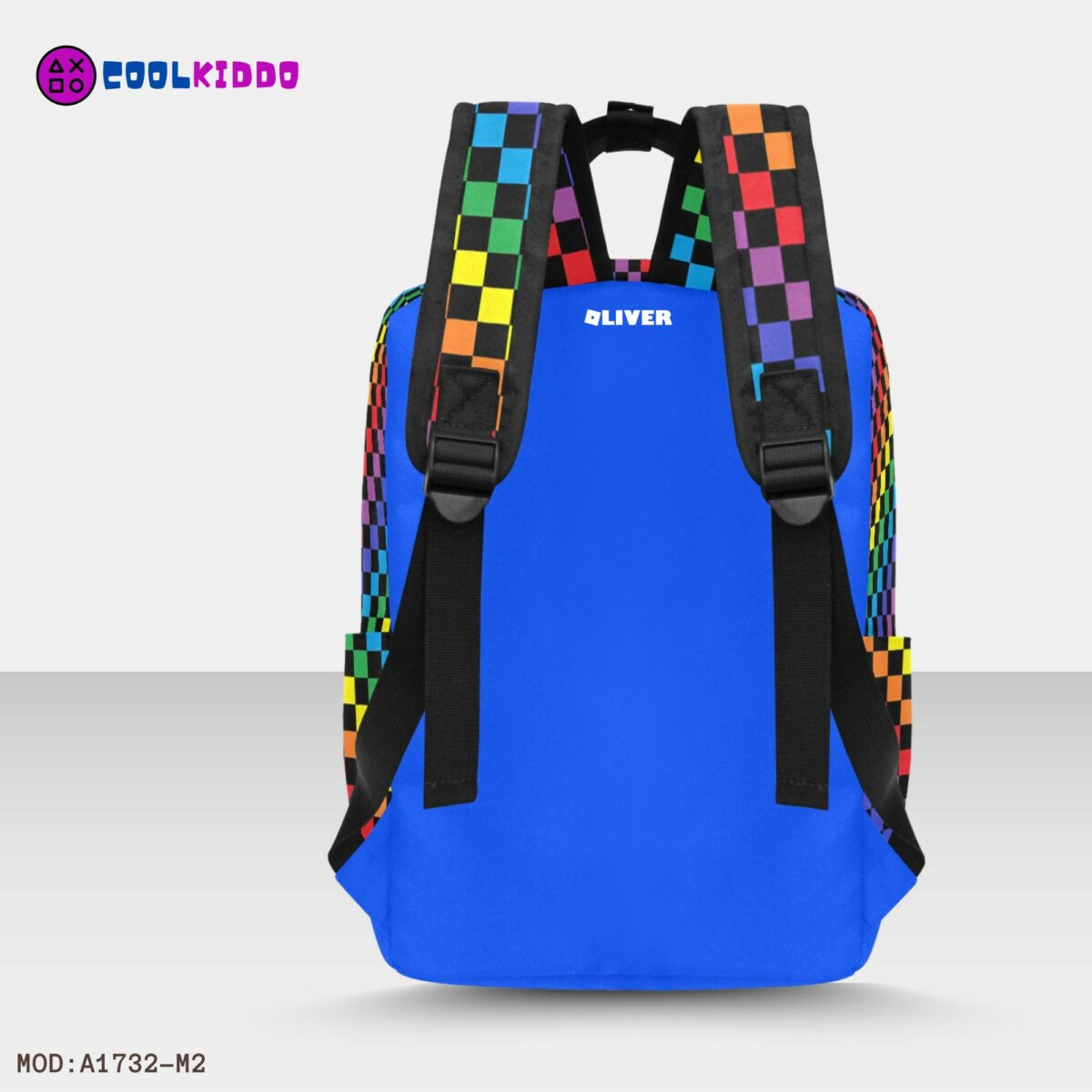 Blue Rainbow Friends Twin Handle Backpack – Name Personalization Optional Cool Kiddo 18